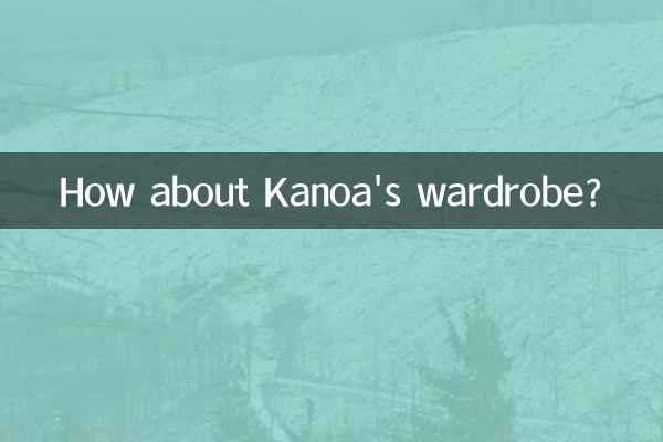 А как насчет гардероба Каноа?