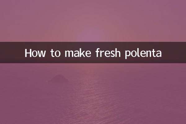 طرز تهیه پولنتای تازه