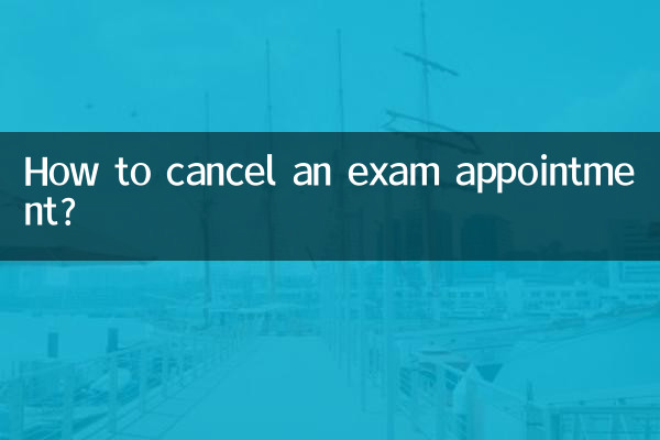 Come cancellare un appuntamento per l'esame?