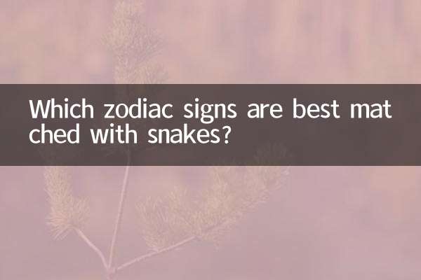 Quels signes du zodiaque correspondent le mieux aux serpents ?