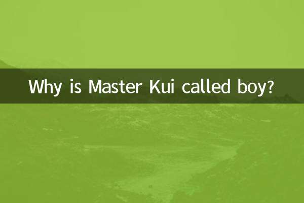 ماسٹر کوی کو لڑکا کیوں کہا جاتا ہے؟