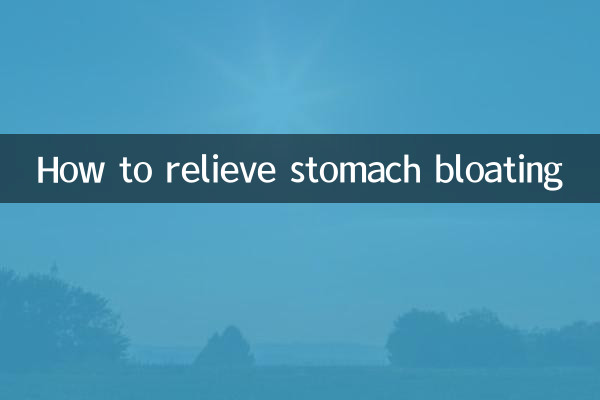 How to relieve stomach bloating