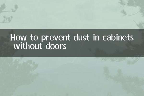 Comment éviter la poussière dans les armoires sans portes