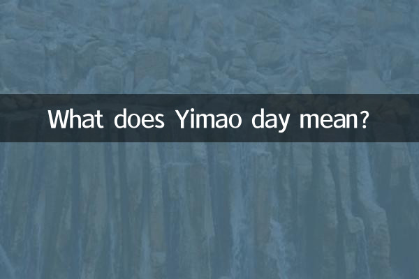 O que significa o dia de Yimao?