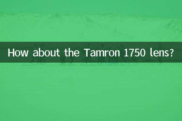 ماذا عن عدسة Tamron 1750؟