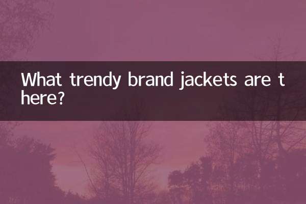 What trendy brand jackets are there?