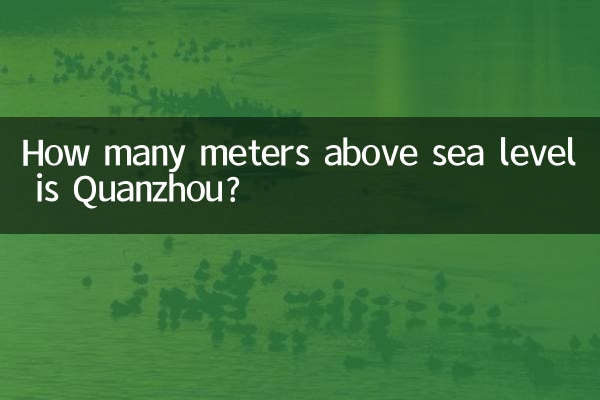 Quanzhou সমুদ্রপৃষ্ঠ থেকে কত মিটার উপরে?