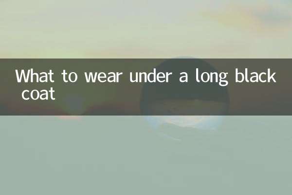 Cosa indossare sotto un lungo cappotto nero