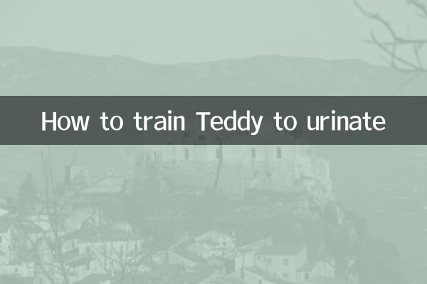 How to train Teddy to urinate
