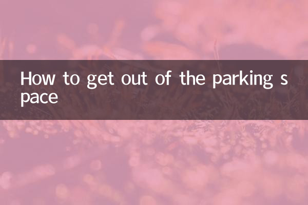 How to get out of the parking space
