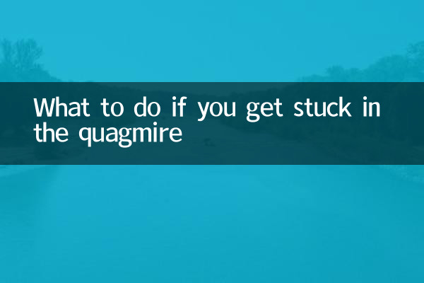 اگر در باتلاق گیر کردید چه باید کرد