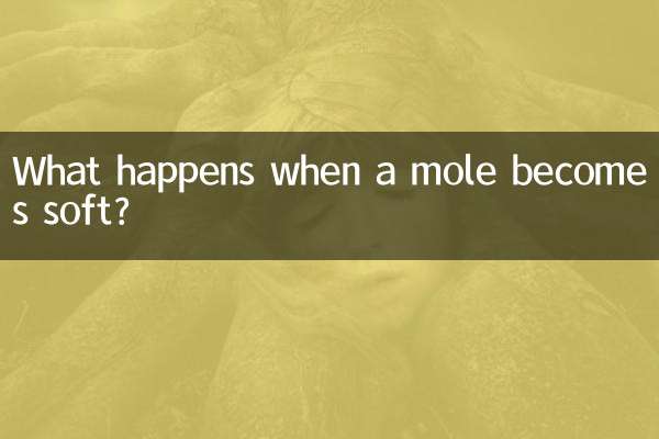 O que acontece quando uma toupeira fica mole?