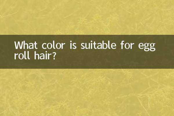 Qual cor é adequada para cabelos de rolo de ovo?