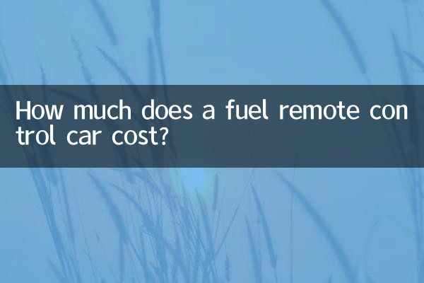 ¿Cuánto cuesta un coche con control remoto de combustible?