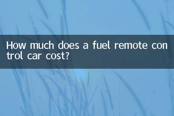 Combien coûte une voiture télécommandée à carburant ?