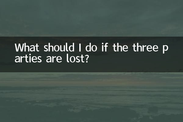 यदि तीन पार्टियाँ हार जाएँ तो मुझे क्या करना चाहिए?