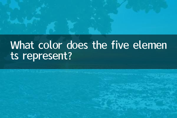What color does the five elements represent?