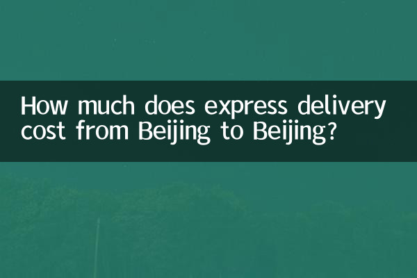 Сколько стоит экспресс-доставка из Пекина в Пекин?