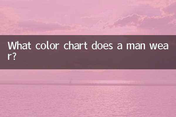 ¿Qué carta de colores usa un hombre?