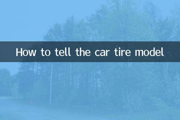 How to tell the car tire model