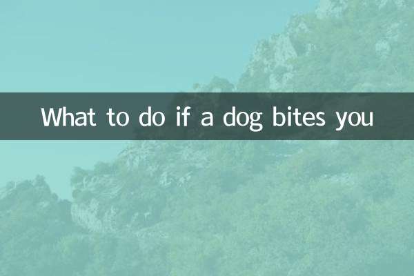 狗子咬了怎麼辦