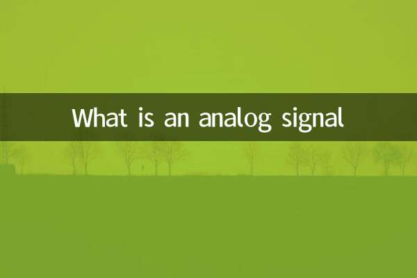 ¿Qué es una señal analógica?