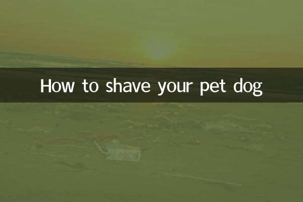 Cómo afeitar a tu perro mascota