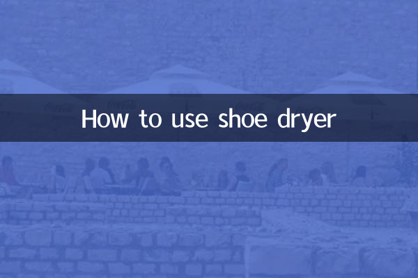 جوتا ڈرائر استعمال کرنے کا طریقہ