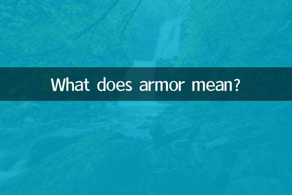 What does armor mean?