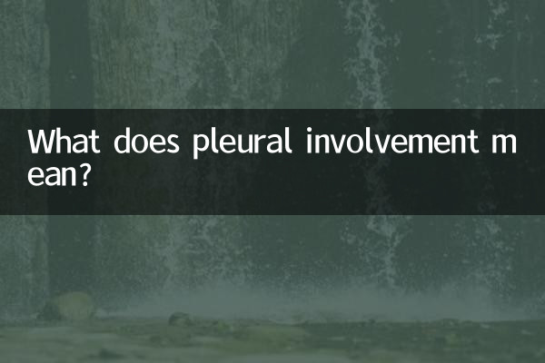 Cosa significa coinvolgimento pleurico?