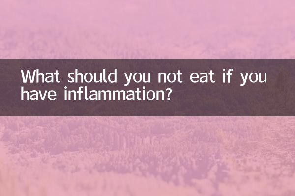 O que você não deve comer se tiver inflamação?