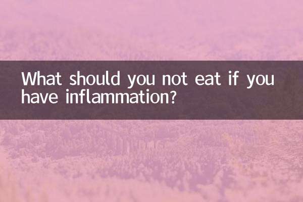 O que você não deve comer se tiver inflamação?