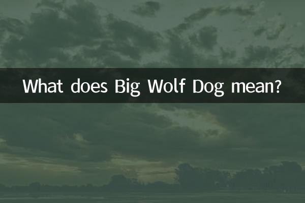 Cosa significa Grande Cane Lupo?