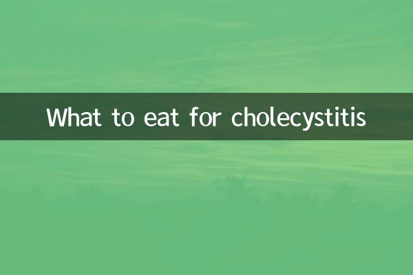 Que comer para la colecistitis.