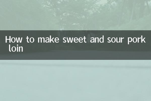 Como fazer lombo de porco agridoce