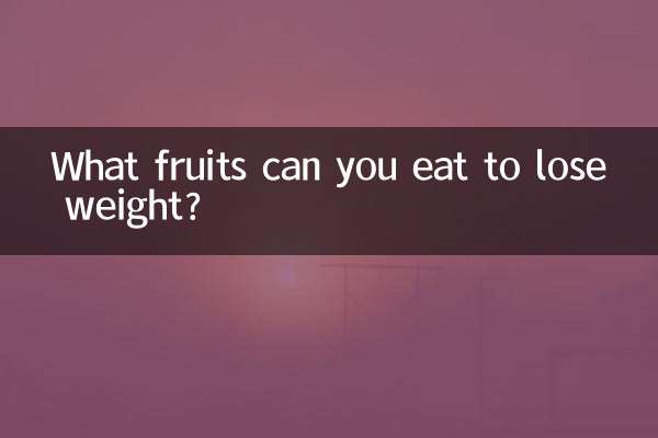 ¿Qué frutas puedes comer para adelgazar?