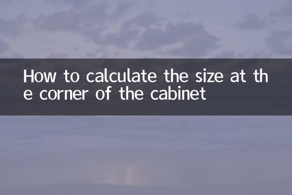 Como calcular o tamanho no canto do gabinete
