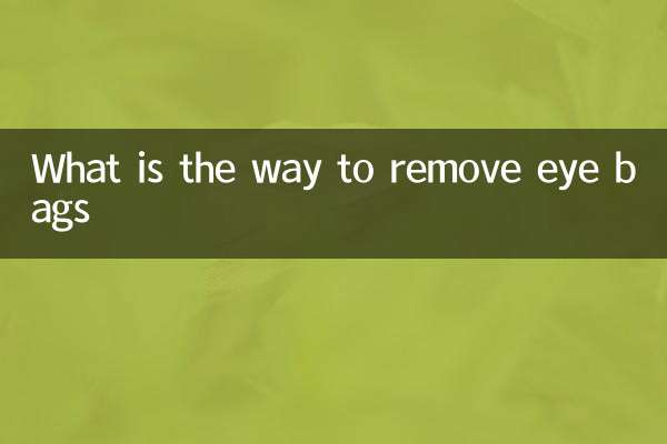 What is the way to remove eye bags