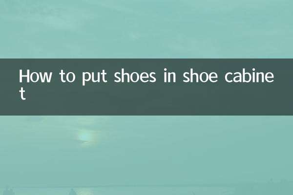 Come mettere le scarpe nella scarpiera