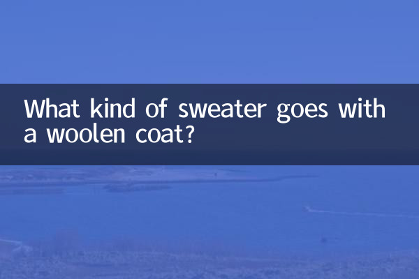 What kind of sweater goes with a woolen coat?