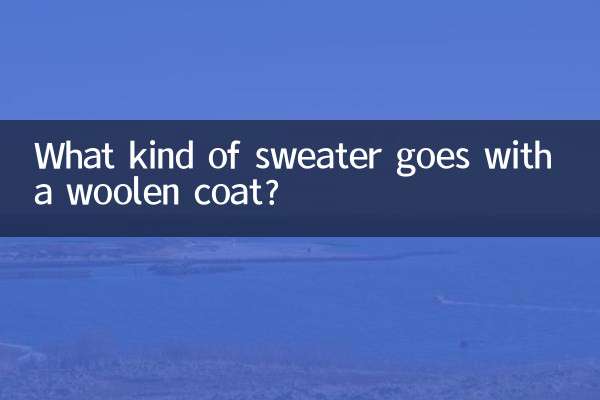 What kind of sweater goes with a woolen coat?