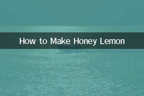 How to Make Honey Lemon