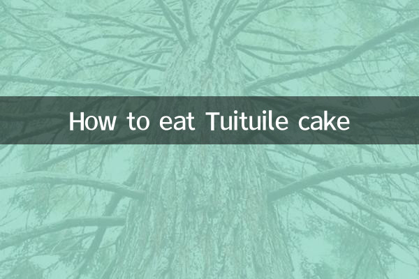 How to eat Tuituile cake