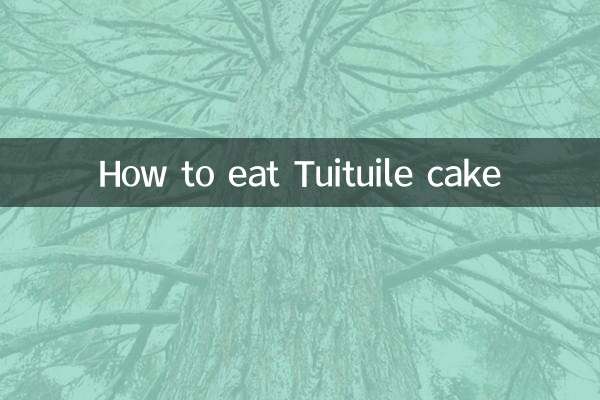 Comment manger le gâteau Tuituile