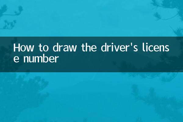 How to draw the driver's license number