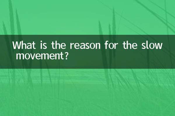 動作慢是什麼原因