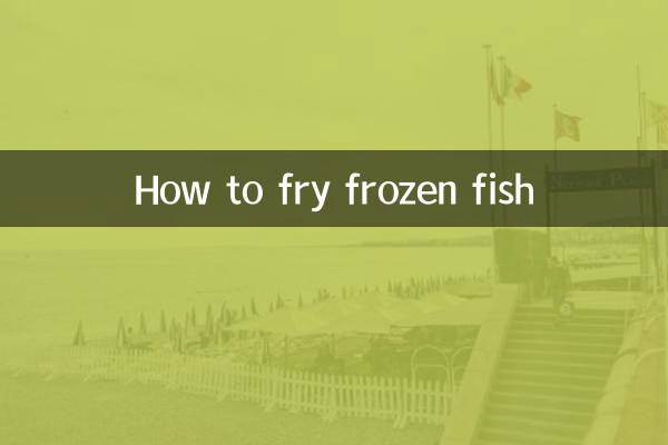 Wie man gefrorenen Fisch frittiert