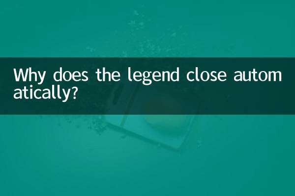 Pourquoi la légende se ferme-t-elle automatiquement ?