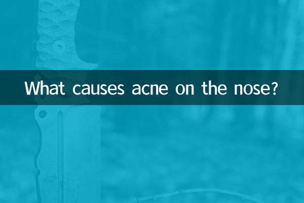What causes acne on the nose?