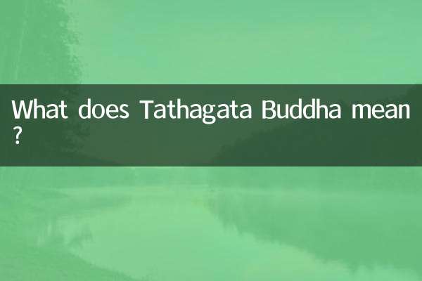 Was bedeutet Tathagata Buddha?